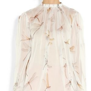 Alexander McQueen Silk dragonfly Blouse